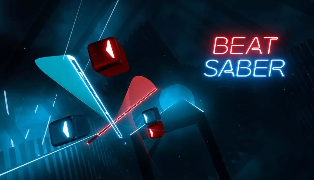 Beat Saber vr fitness game for meta quest